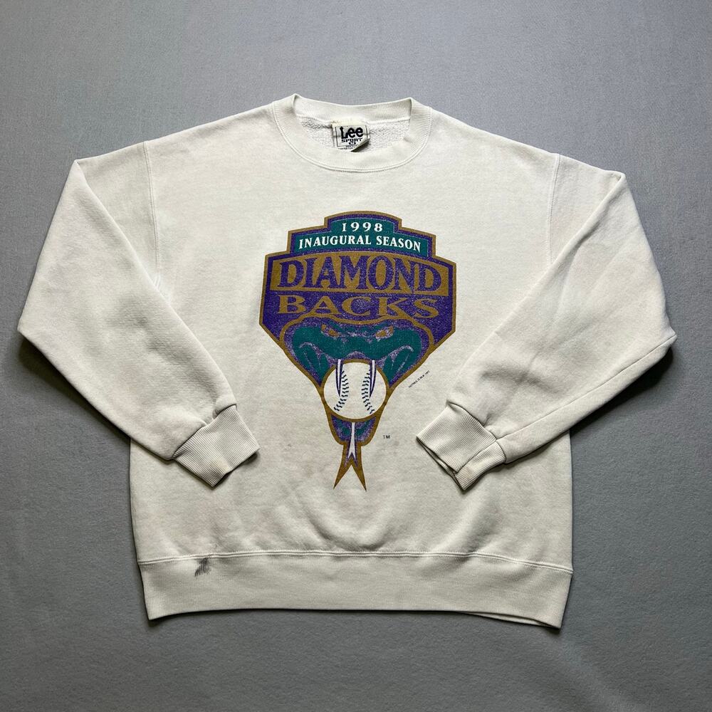 Vintage 1998 Arizona Diamondbacks Crewneck Sweatshirt Lee Sport‎ USA Mens M MLB